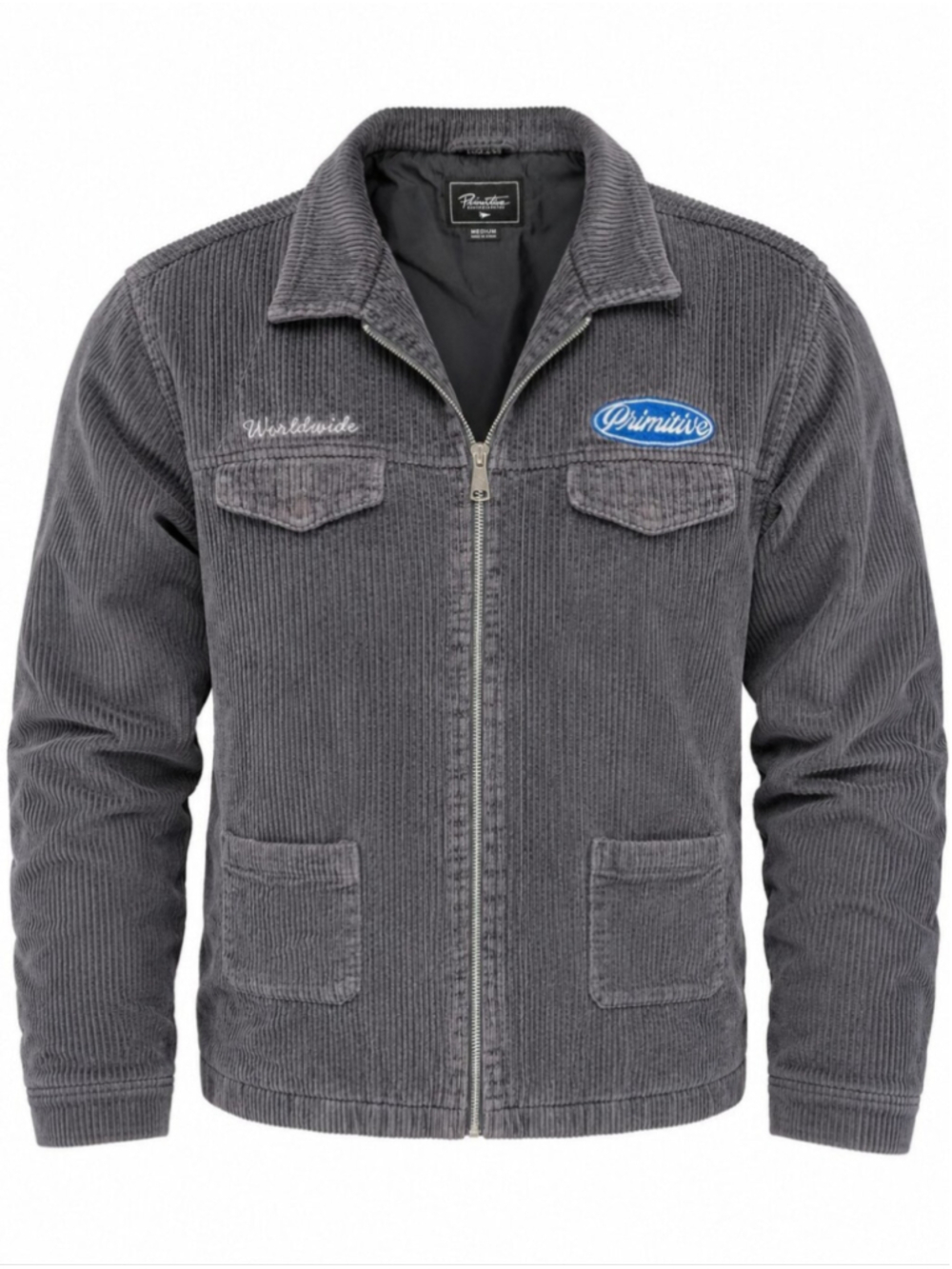 Primitive Skateboarding Wide Wale Corduroy Workwear Jacket Gray Men’s M